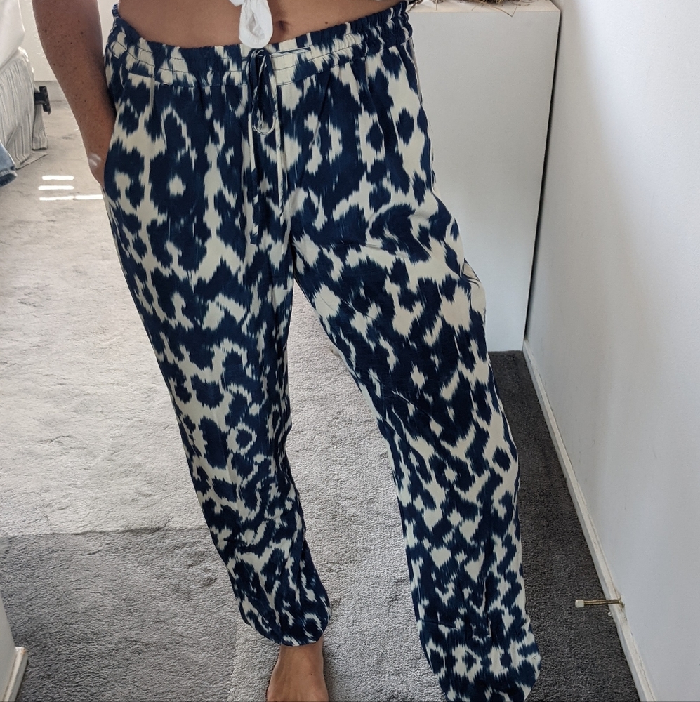 Vince Ikat silk pants